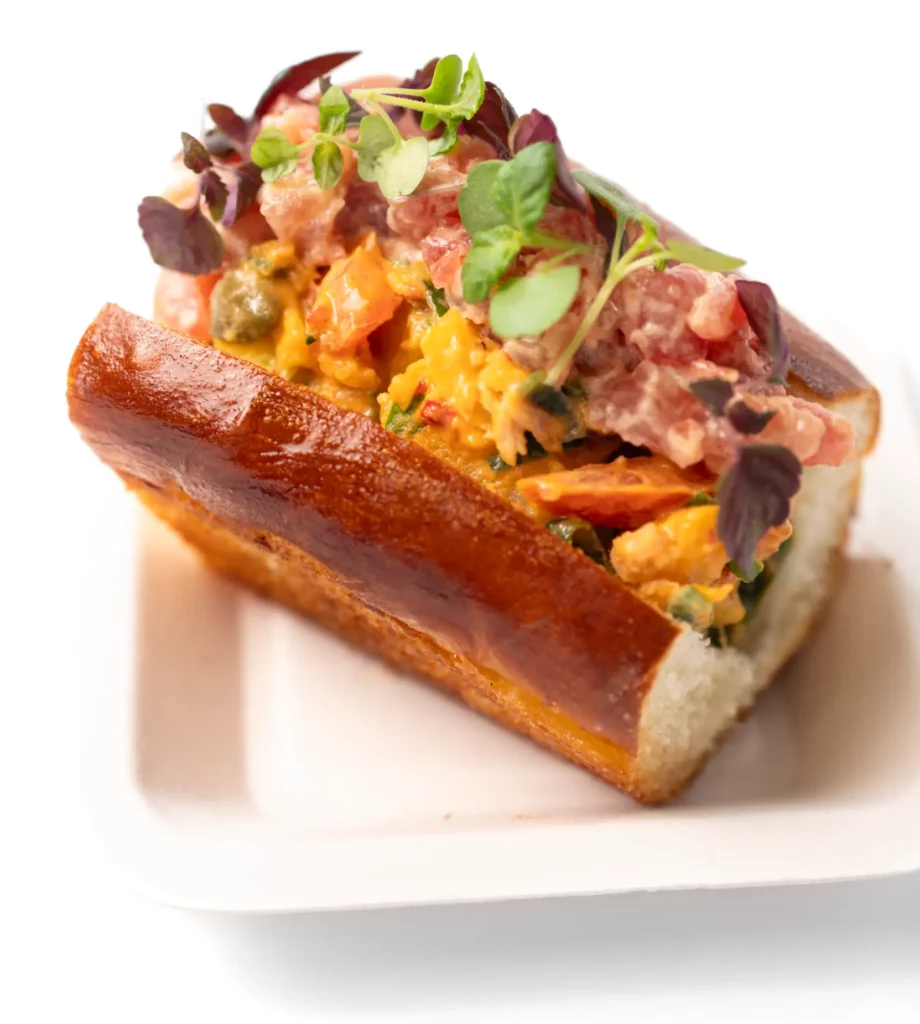 « La Marsa » Roll, thon rouge et pomme de terre à l'harissa de Yoni Saada